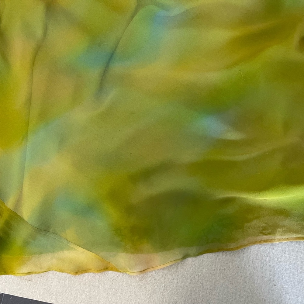 Alyse Paris Sleeveless sexy Green Tie-Dye Slip Dress fairy festival - Picture 11 of 11